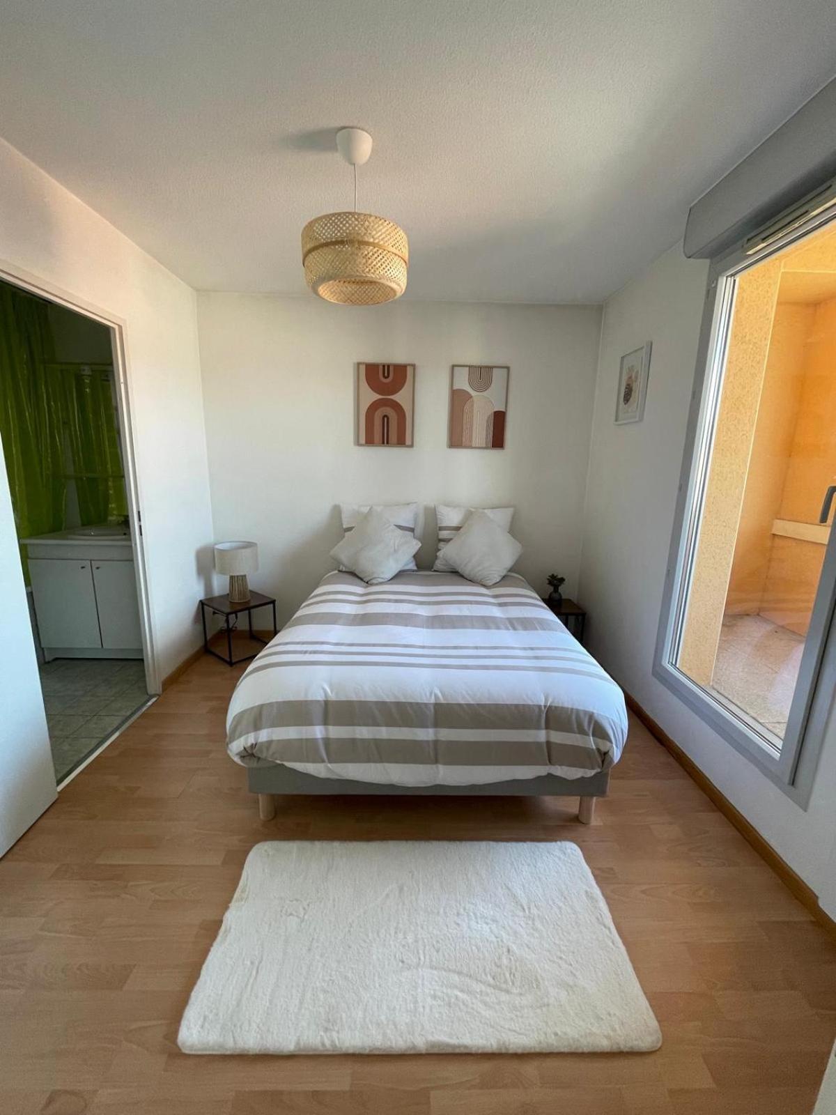 City Rose T2, Climatisation,Parking Prive, Piscine, Wifi , Tout Confort Toulouse Kültér fotó